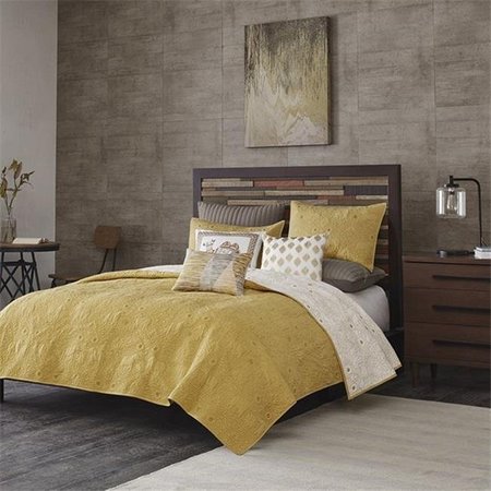 INK PLUS IVY KIDS INK Plus IVY II13-615 Piece Of 3 Kandula Coverlet Mini Set; King & Cal King - Yellow II13-615